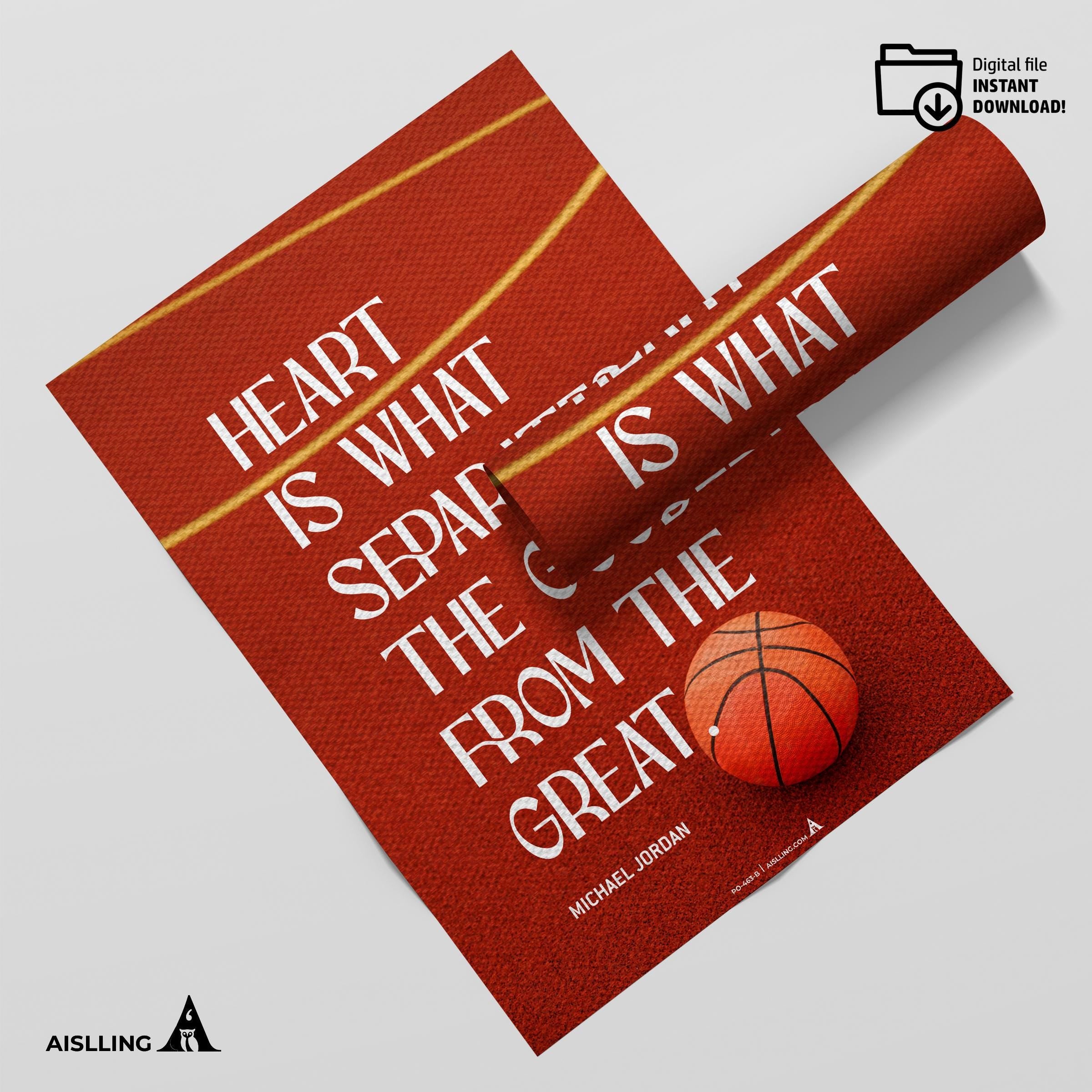 Aislling — Michael Jordan Quotes Digital Printable Wall Art Inspirational Quotes Jordan Mentality Poster Ba... | Aislling printable