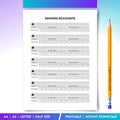 Budget Printable — Savings Account Tracker PRINTABLE, Monthly Savings, Budget Planner, Money Savings Tracke... | Bloom Joyfully printable