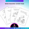 Book Cover Page — Reading Journal Cover Page (4), PRINTABLE Journal Page, Reading Tracker Cover page, Book ... | Bloom Joyfully printable