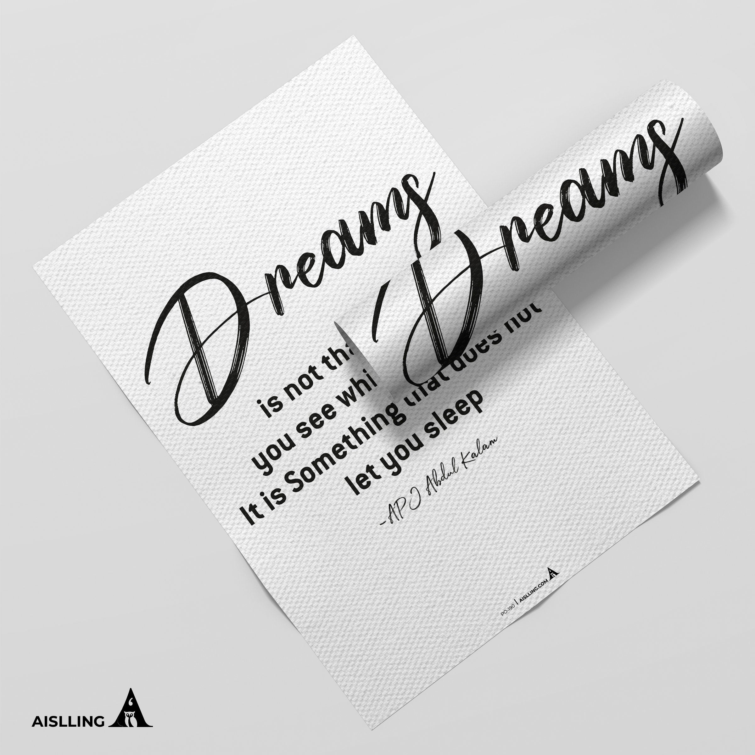 Aislling — Dreams is Quote Poster Printables, Inspirational Quote Poster, Motivational Art, Famous Quotes | Aislling printable