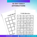Affirmation Cards — Daily Affirmations PRINTABLE, Positive Affirmation, Self Love & Mental Health Affirmati... | Mindfulness printable