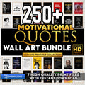 Digital Quote Print — BUNDLE of Motivational Quotes Print Set, Inspirational Wall Art, Success Quote Office... | Aislling printable