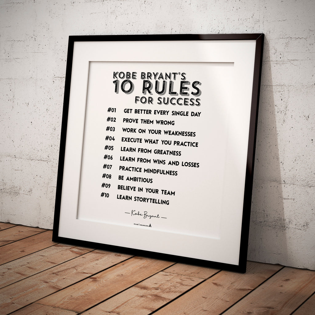 Art For Motivation — Minimalist Mamba Mentality Quote Kobe Bryant’s Poster, NBA Sports, Printable NBA Poste... | Aislling printable