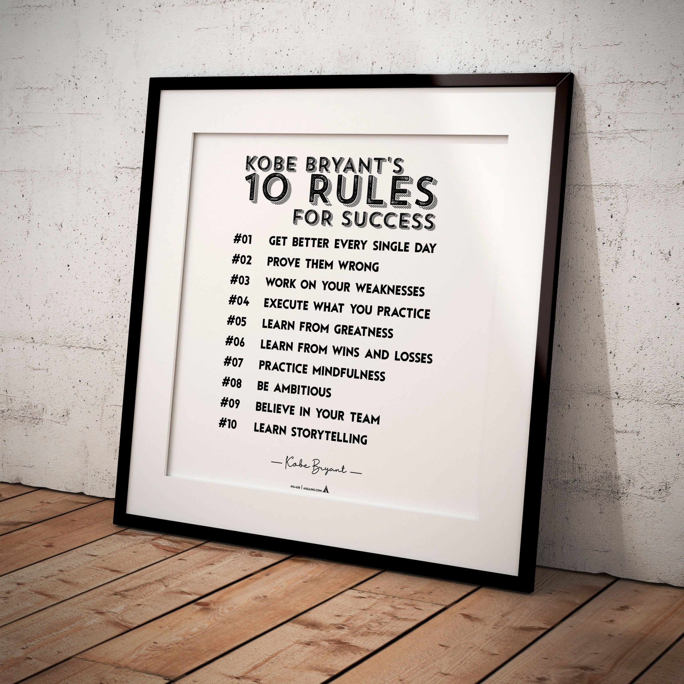 Art For Motivation — Minimalist Mamba Mentality Quote Kobe Bryant’s Poster, NBA Sports, Printable NBA Poste... | Aislling printable