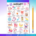 2026 Big Journal — January Checklist PRINTABLE, New Year Reset Planner, January Monthly Checklist, A4 & A5 ... | Bloom Joyfully printable