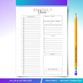 Minimalist Daily Planner, PRINTABLE Daily Planner, Daily Planner for Work/Home, To Do, Undated Planner Inse... | Bloom Joyfully printable