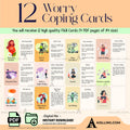 Adhd Worksheets — Worry Coping Cards Therapy Tools Mindfulness Cards Therapy Office Decor Social Psychology... | Mindfulness printable