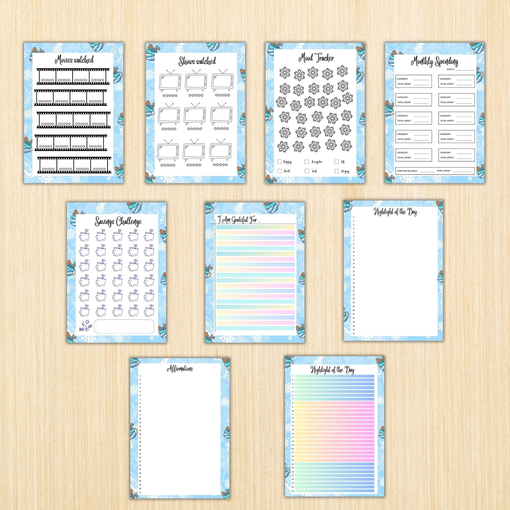 Digital Planner — January Monthly Tracker PRINTABLE, New Year Habit Tracker, Goal and Routine Planner, Inst... | Bloom Joyfully printable