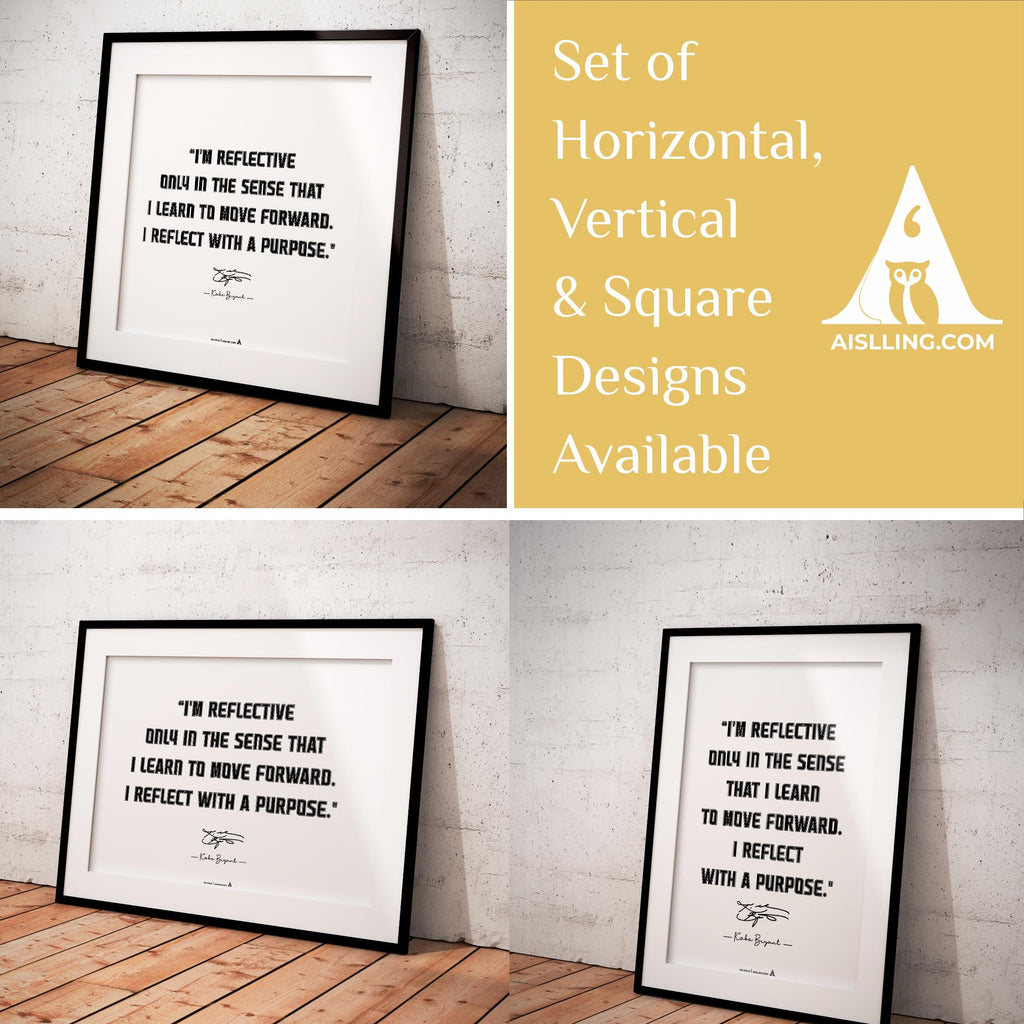 Aislling — Kobe Bryant Mamba Mentality Quote Poster: Basketball Wall Art (Digital Download) | Aislling printable