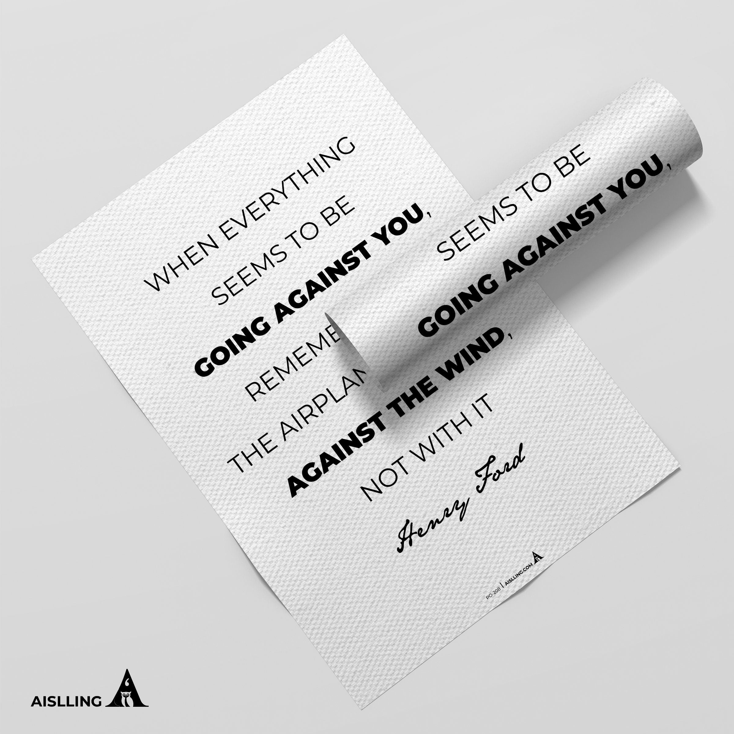 Aislling — When everything seems to be going against you, Henry Ford Quote Poster Printables Inspirational ... | Aislling printable