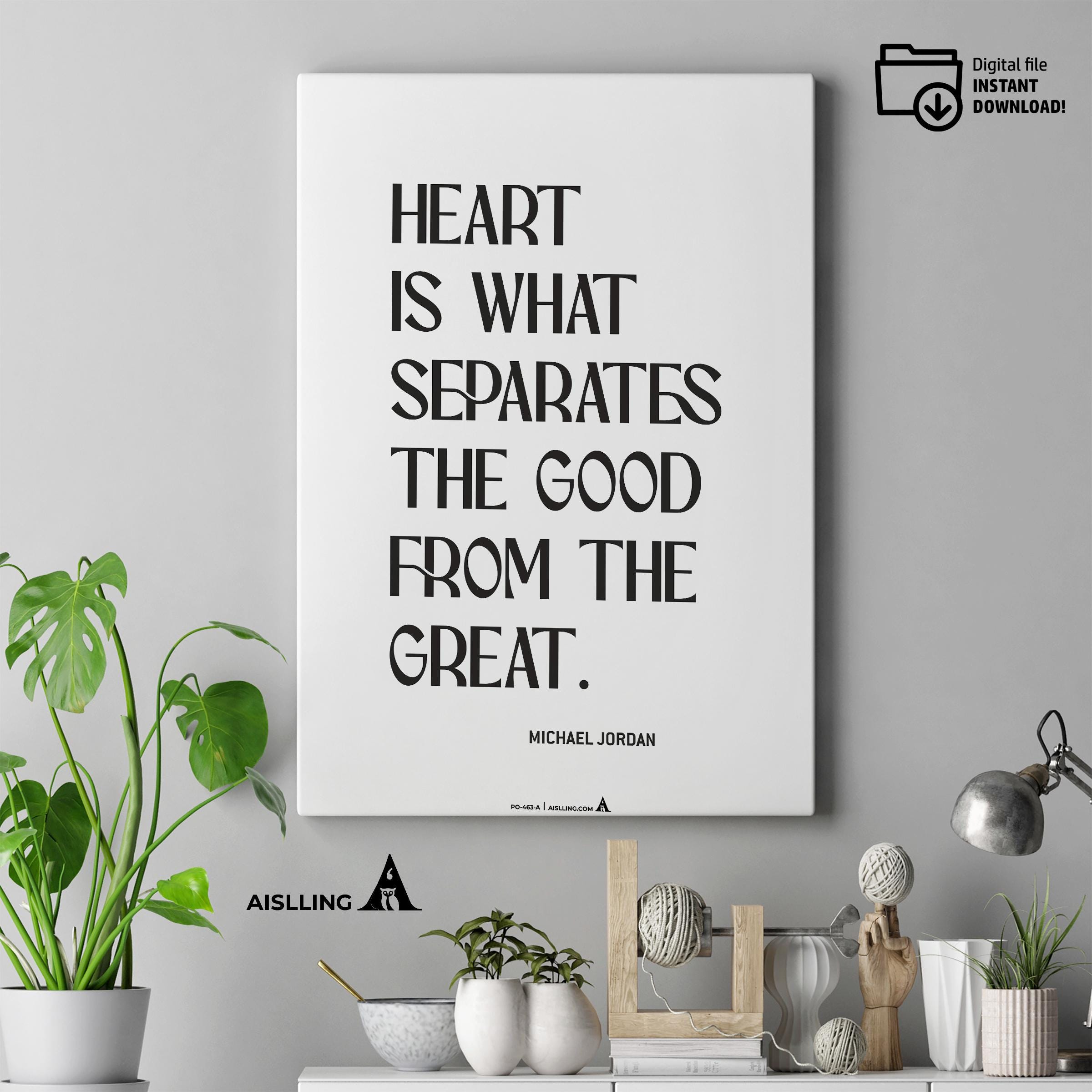 Aislling — Michael Jordan Quotes Digital Printable Wall Art Inspirational Quotes Jordan Mentality Poster Ba... | Aislling printable