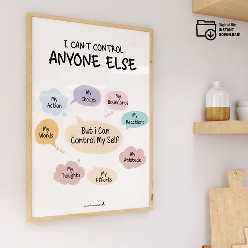 Act — Set of 6 Prints, Grateful Prints, POSTER/CARD, ADHD, Autism, coping skills, mental health, therapeuti... | Mindfulness printable