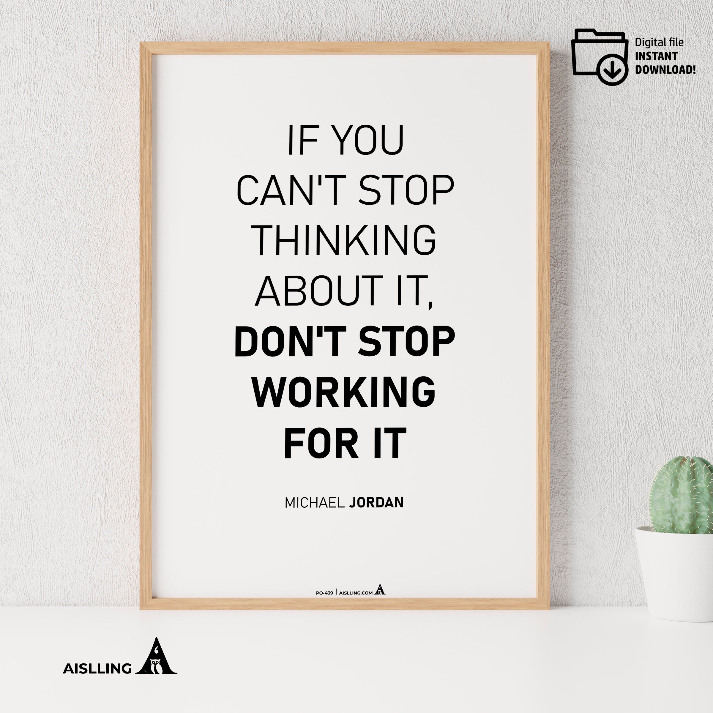 Aislling — Michael Jordan Inspirational Quotes, Basketball Wall Art | Instant Digital Download | Aislling printable