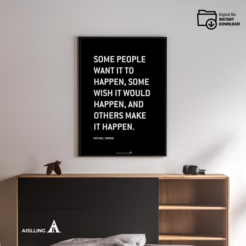 Aislling — Michael Jordan Quotes Digital Printable Wall Art Inspirational Quotes Jordan Mentality Poster Ba... | Aislling printable