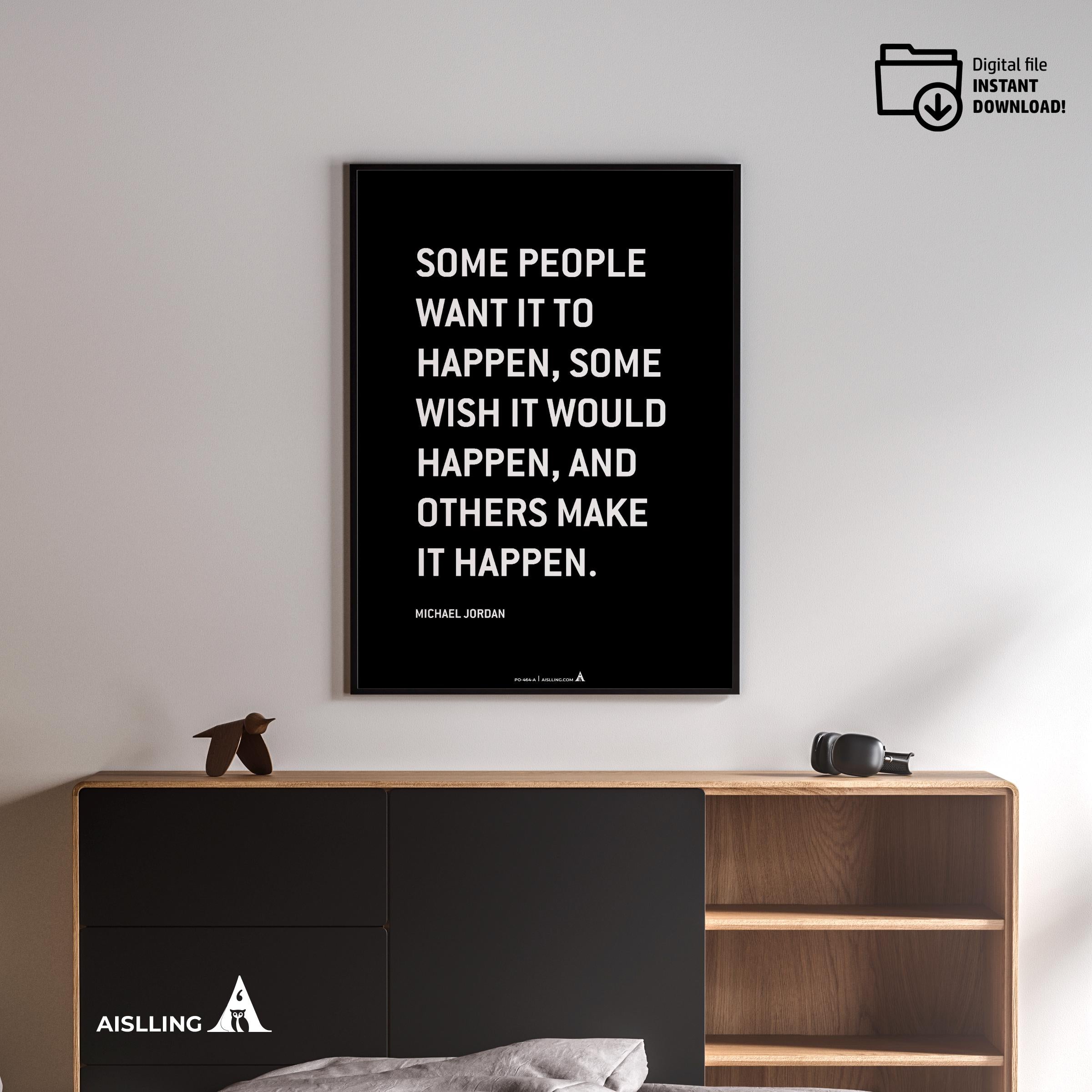 Aislling — Michael Jordan Quotes Digital Printable Wall Art Inspirational Quotes Jordan Mentality Poster Ba... | Aislling printable