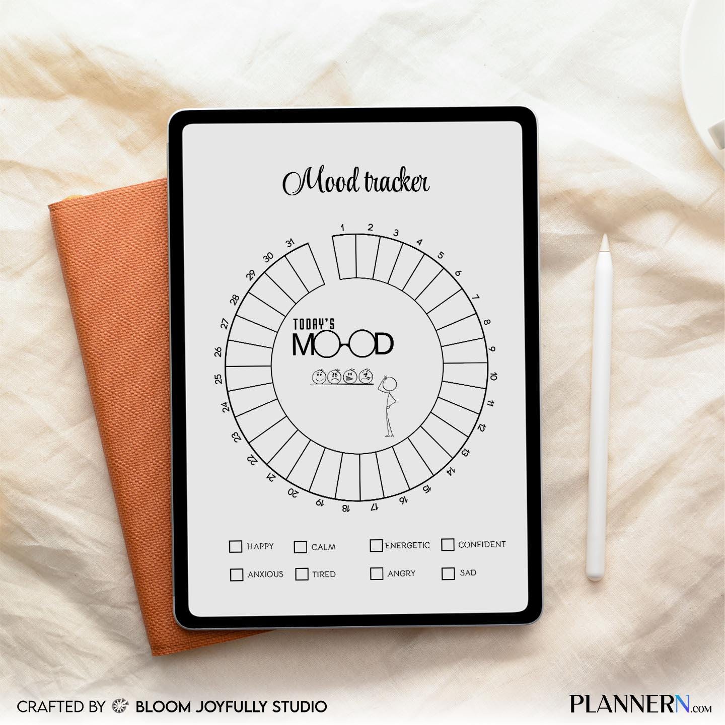 Daily Mood Log — Mood Tracker Printable, Daily Mood Journal, Mental Health Tracker, Emotional Wellness Plan... | Mindfulness printable