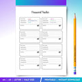 Account Tracker — Password Tracker PRINTABLE, Password Keeper Log Book, Password Journal Page, Password Org... | Bloom Joyfully printable