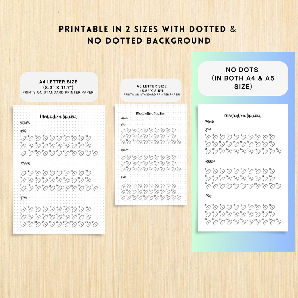 Daily Pill Log — Medication Tracker PRINTABLE, Daily Medicine Log, Pill Tracker, Medication Schedule, Habit... | Bloom Joyfully printable