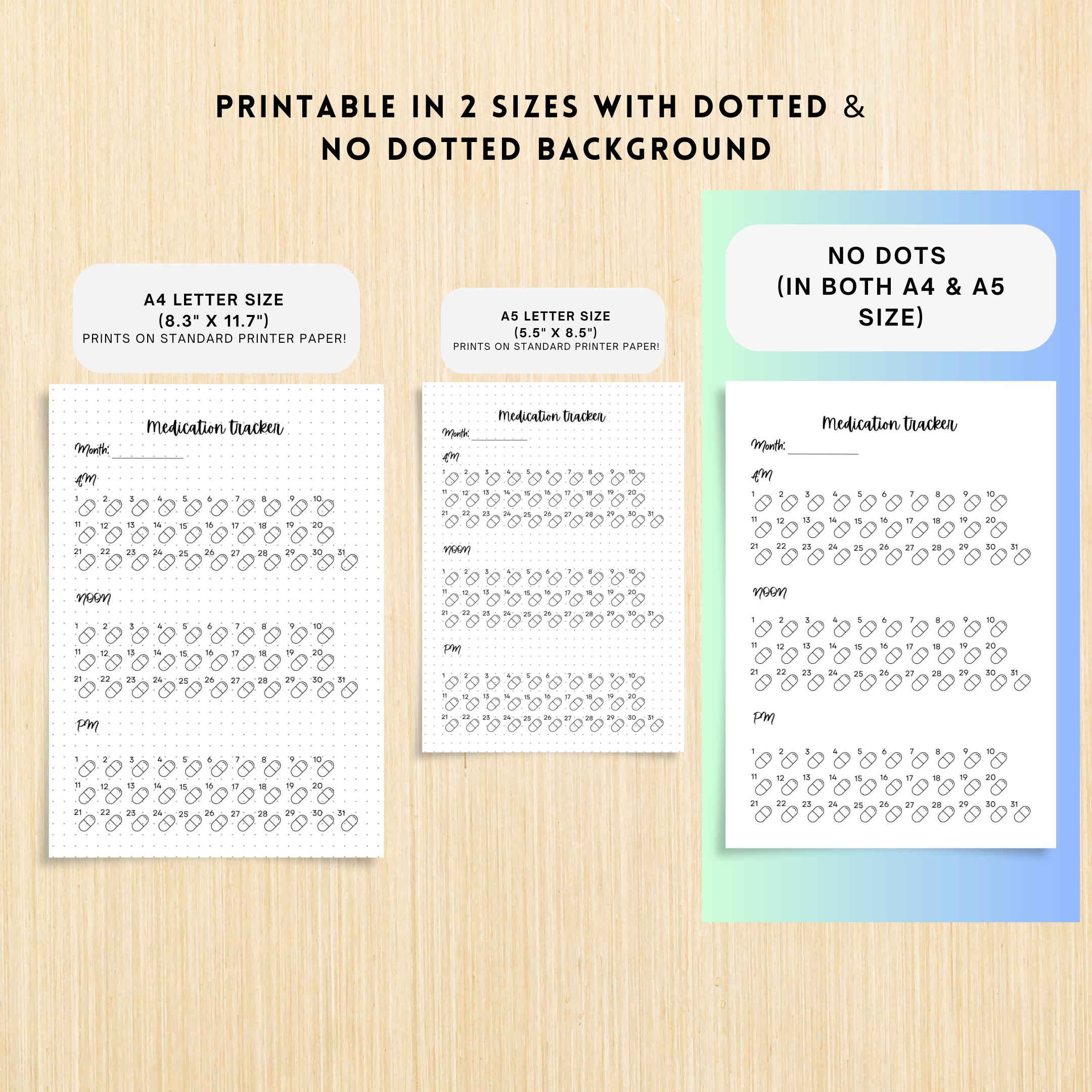 Daily Pill Log — Medication Tracker PRINTABLE, Daily Medicine Log, Pill Tracker, Medication Schedule, Habit... | Bloom Joyfully printable