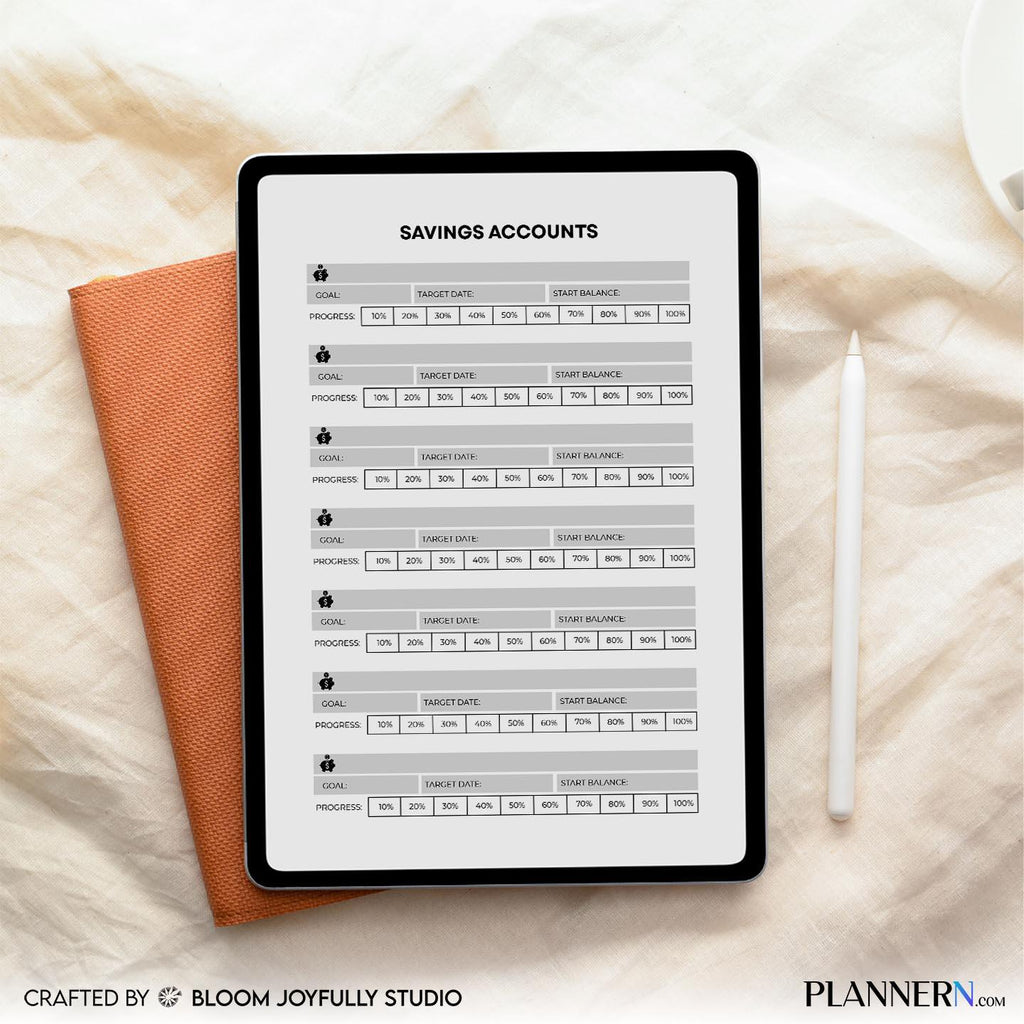 Budget Printable — Savings Account Tracker PRINTABLE, Monthly Savings, Budget Planner, Money Savings Tracke... | Bloom Joyfully printable