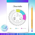 Anxiety Journal — Stress Tracker Printable, Stress Management Journal, Anxiety Tracker, Mental Wellness Pla... | Mindfulness printable