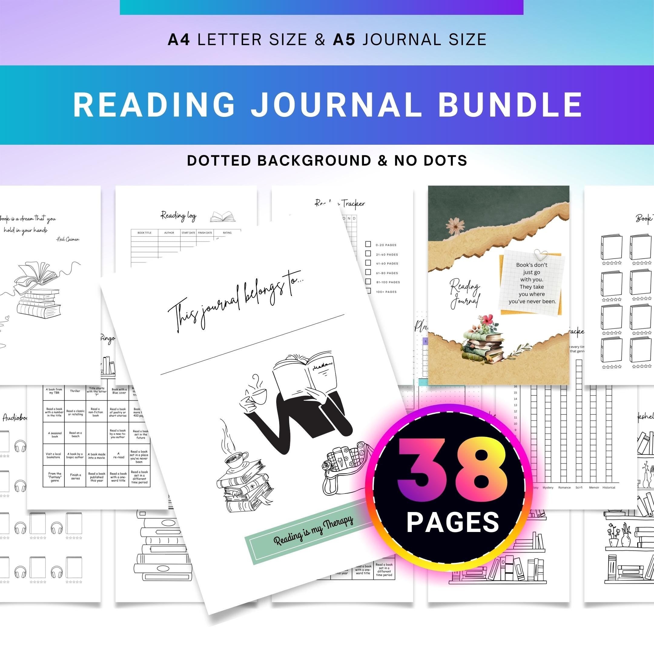 Book Challenge — READING JOURNAL Printable Bundle, Printable Book Tracker, Book Journal, Printable Reading ... | Bloom Joyfully printable