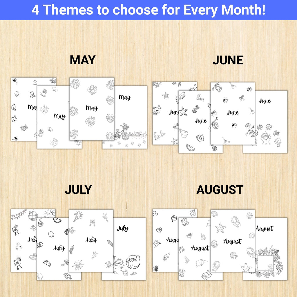 Aesthetic Planner — BIG TITLE Page Bundle 2026, Digital Planner Pages, PRINTABLE Calendar Title Page, Digit... | Bloom Joyfully printable