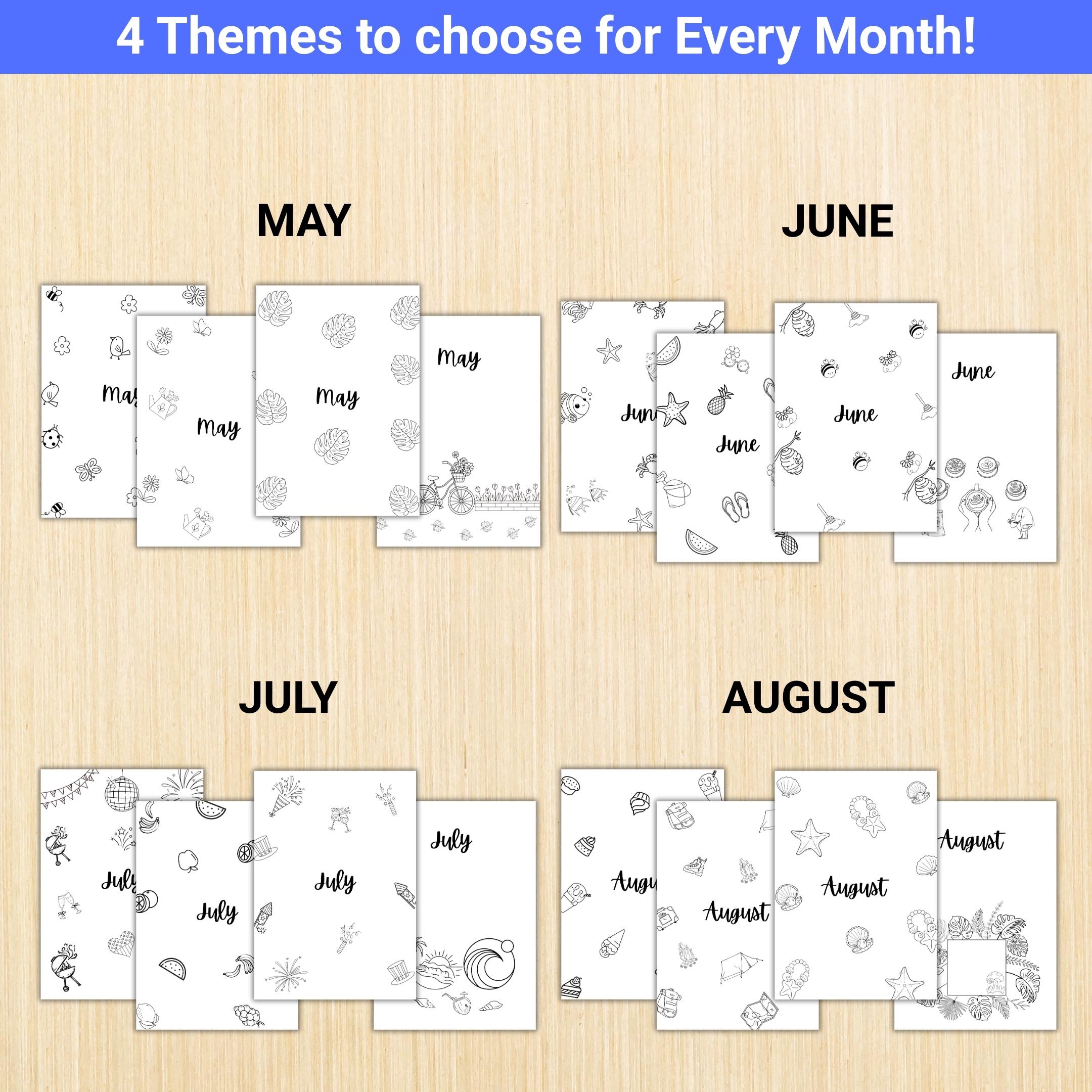 Aesthetic Planner — BIG TITLE Page Bundle 2026, Digital Planner Pages, PRINTABLE Calendar Title Page, Digit... | Bloom Joyfully printable