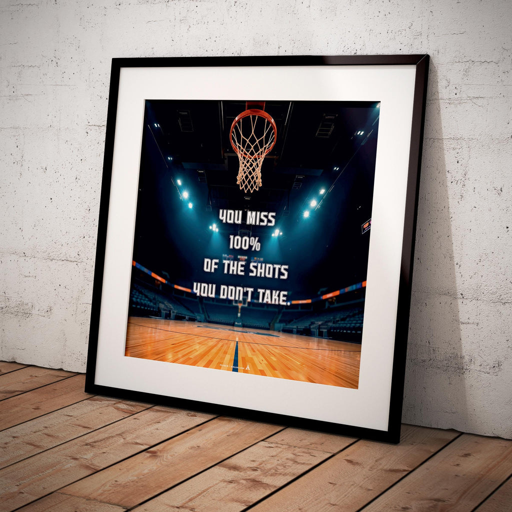 Basketball Art — Michael Jordan Inspirational Quote Poster: Basketball Legend Art (Digital Download) | Aislling printable