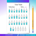 Daily Tracker — Daily Water Intake Tracker Printable, Daily Tracker, Health Tracker, Hydrate Tracker, Water... | Nutri Track printable