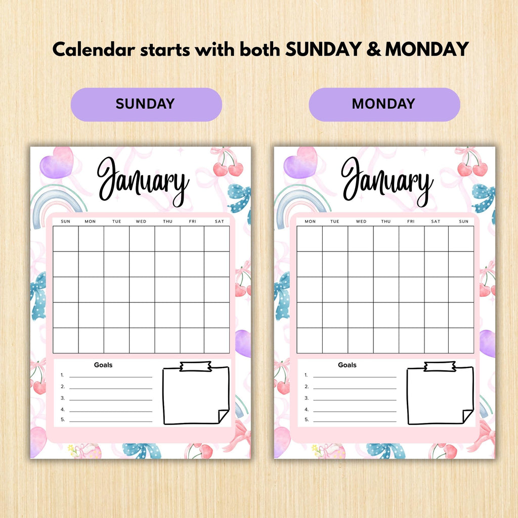 2026 Big Journal — 2026 JANUARY Planner Bundle, New Year Reset, New Year Monthly, Weekly planner, Habit, Bu... | Bloom Joyfully printable