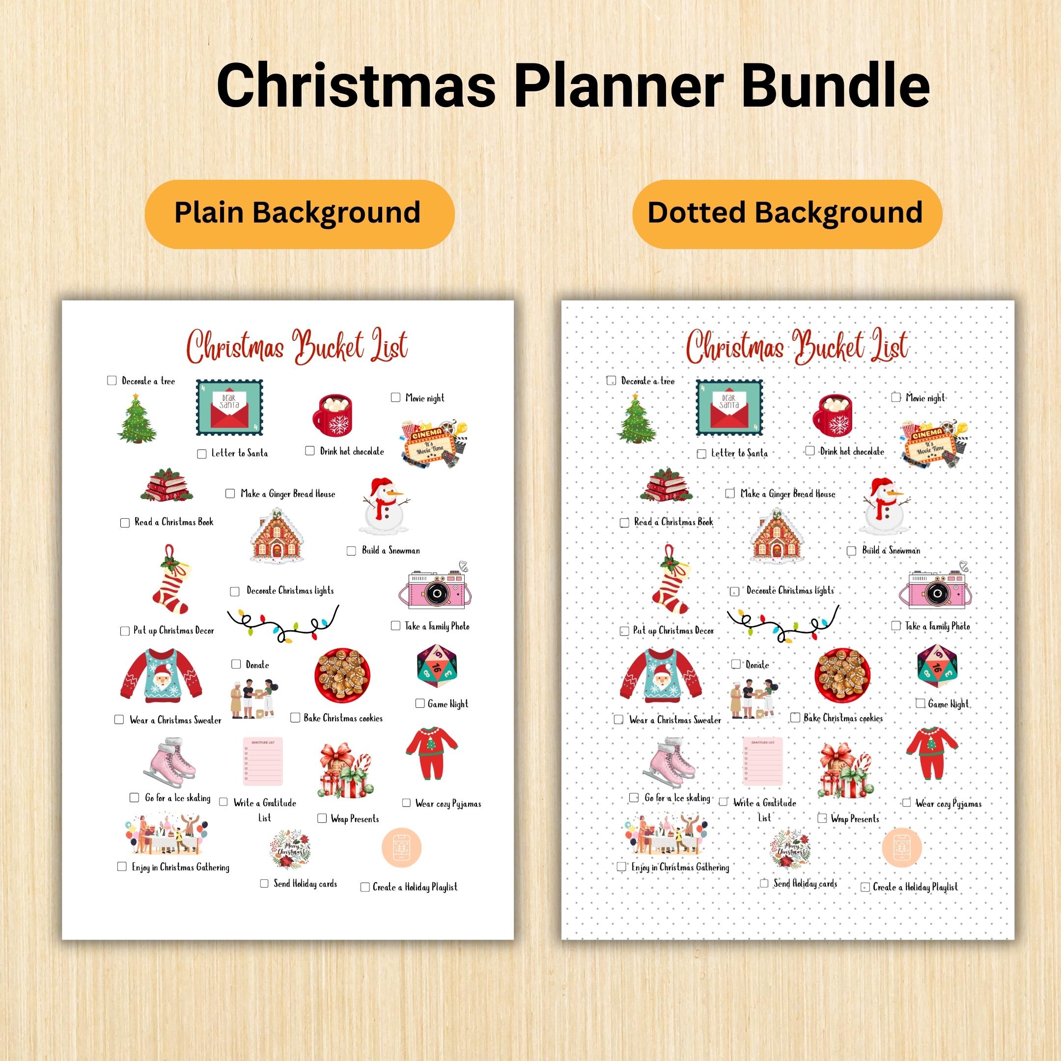 Christmas Budget — CHRISTMAS JOURNAL BUNDLE, Digital Planner Pages, Printable Planner, A4 & A5 Size | Bloom Joyfully printable