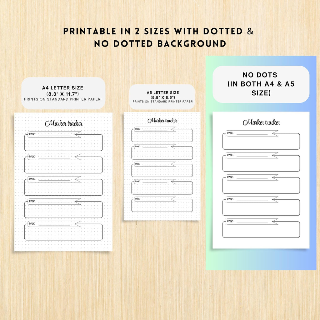Art Supplies — Marker Tracker PRINTABLE, Track Page Colours, Planner Page, Colour Tracker, Colour Swatch, A... | Bloom Joyfully printable