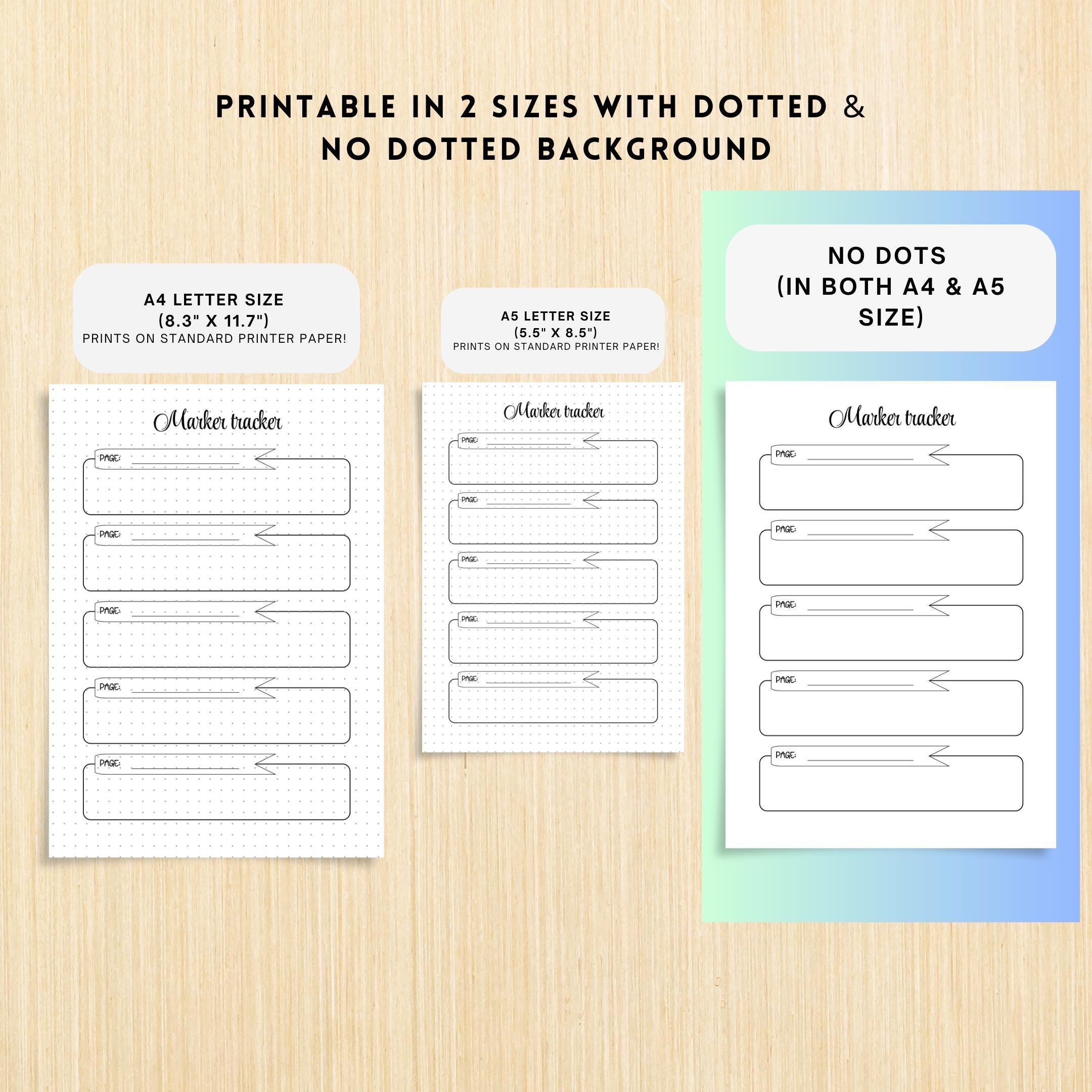 Art Supplies — Marker Tracker PRINTABLE, Track Page Colours, Planner Page, Colour Tracker, Colour Swatch, A... | Bloom Joyfully printable