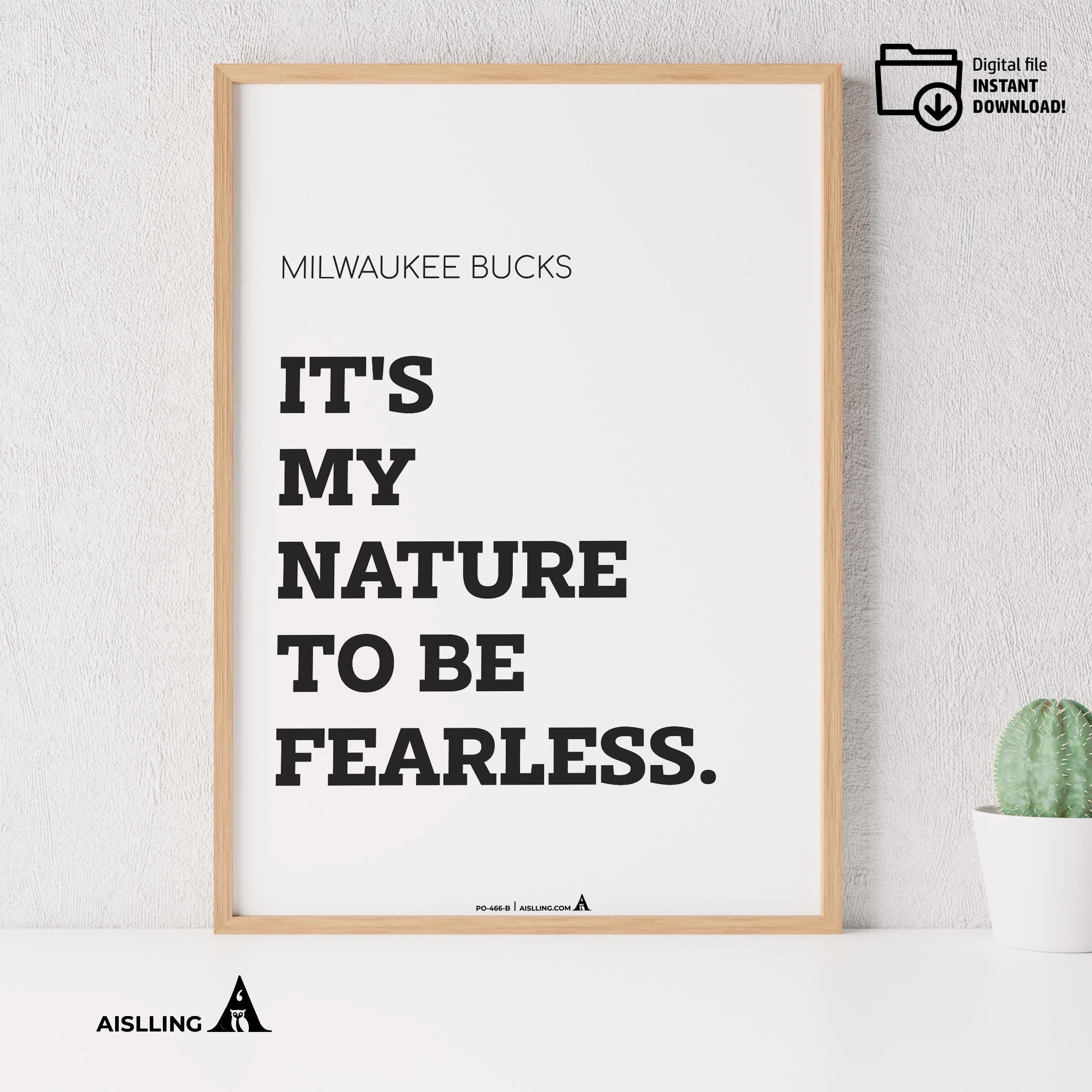 Aislling — Digital Printable Wall Art Inspirational Quotes Jordan Mentality Poster Basketball Quote Milwauk... | Aislling printable