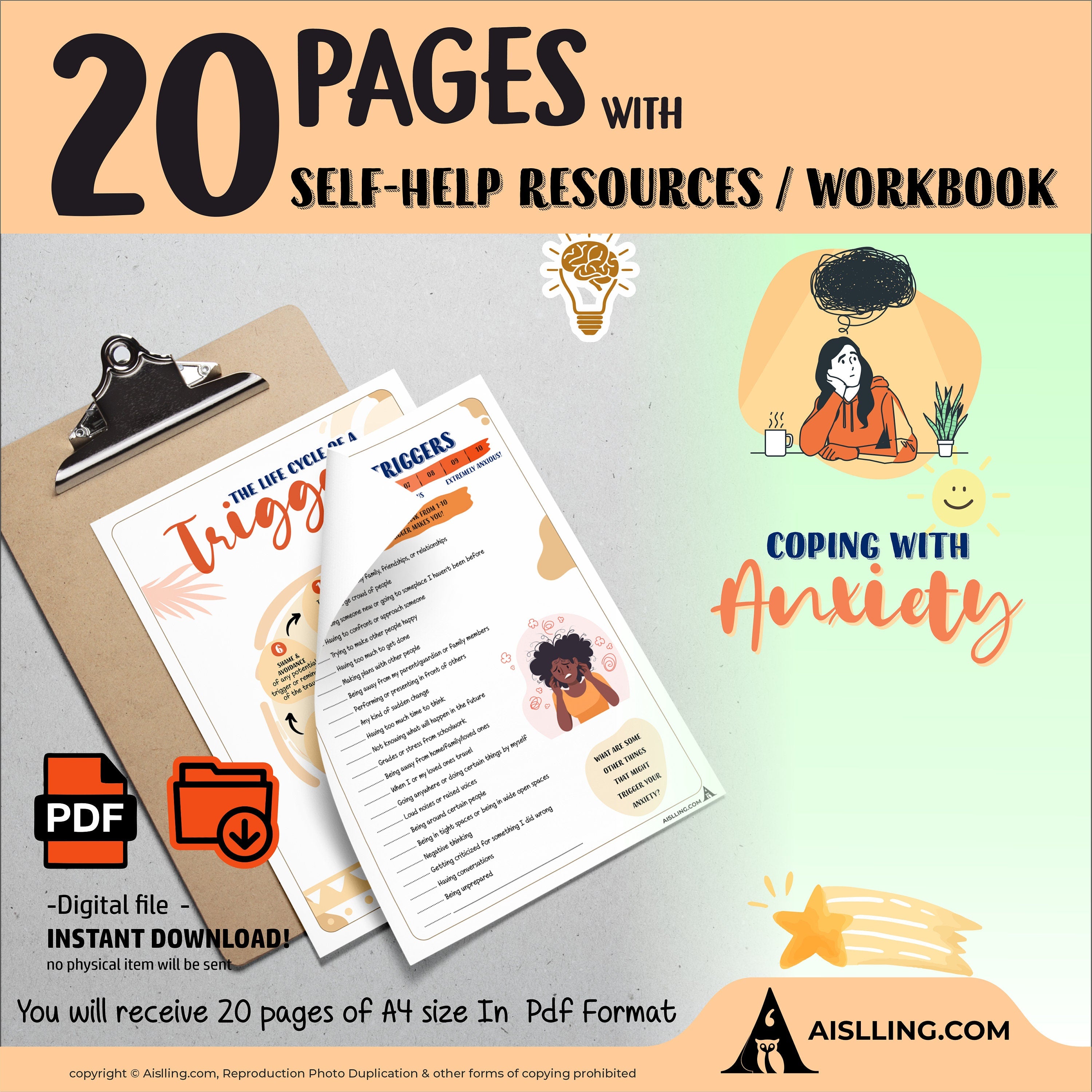 Anxiety Toolbox Workbook | Anxiety Worksheets for Teens & Adults