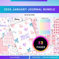 2026 Big Journal — 2026 JANUARY Planner Bundle, New Year Reset, New Year Monthly, Weekly planner, Habit, Bu... | Bloom Joyfully printable