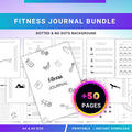 Daily Fitness Plan — FITNESS Tracker Printable Bundle, Health & Workout Planner, Fitness Tracker Kit, Worko... | Nutri Track printable