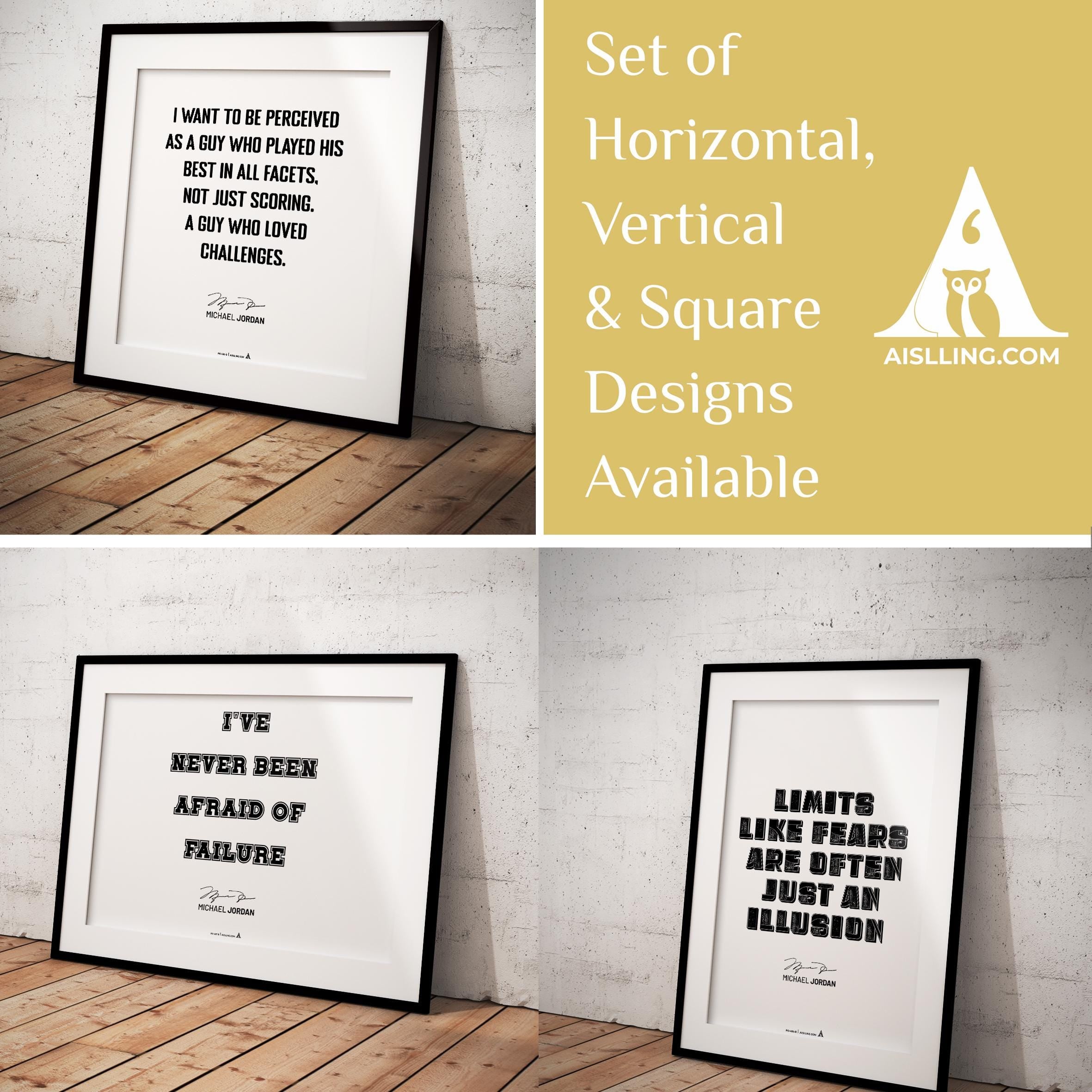 Digital Quote Print — Motivational Quotes Print Set, Inspirational Quote for Motivation Office Prints, Succ... | Aislling printable