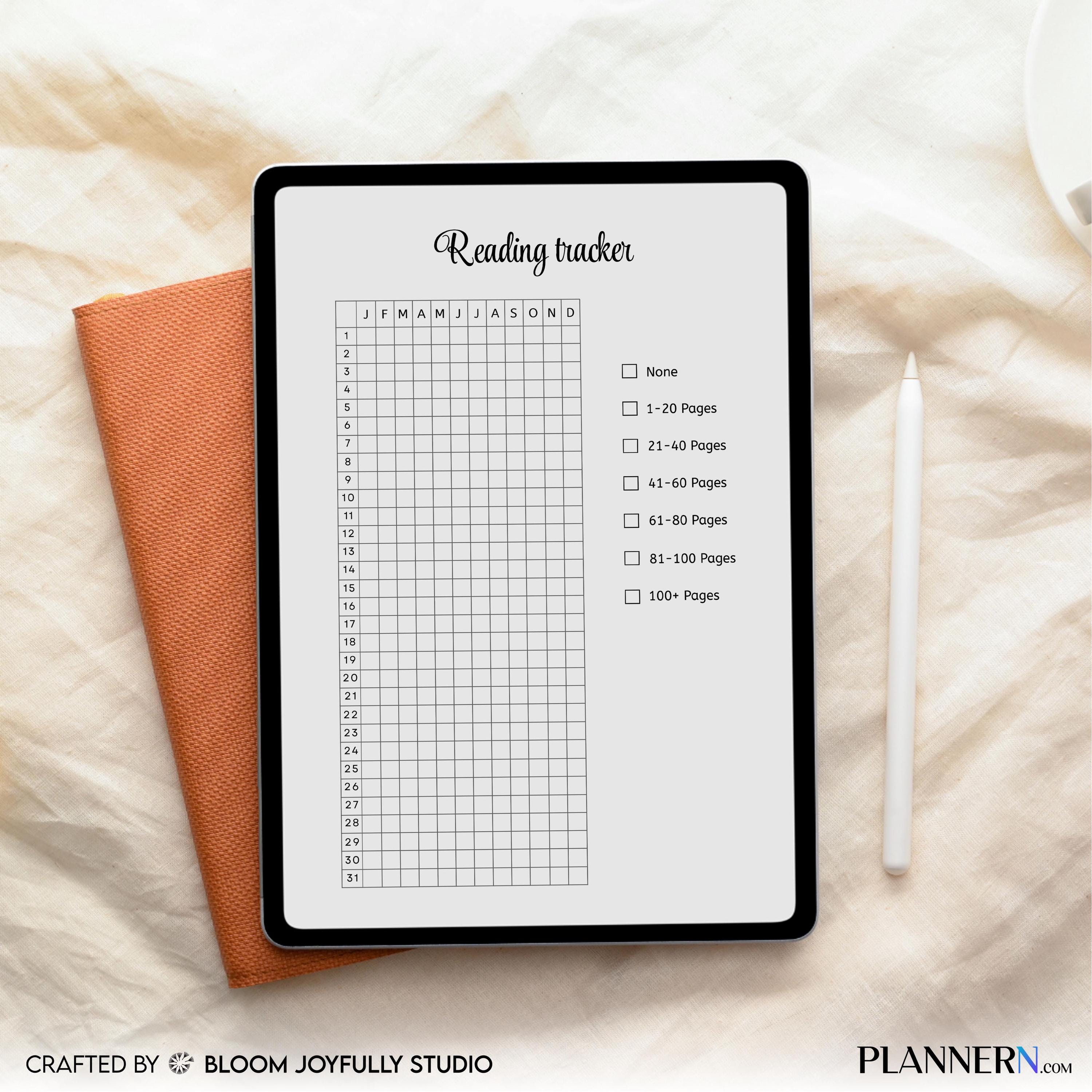 Book Journal — Reading Tracker PRINTABLE, Reading Tracker, Reading Log, Habit Tracker, Book Tracker, Book J... | Bloom Joyfully printable