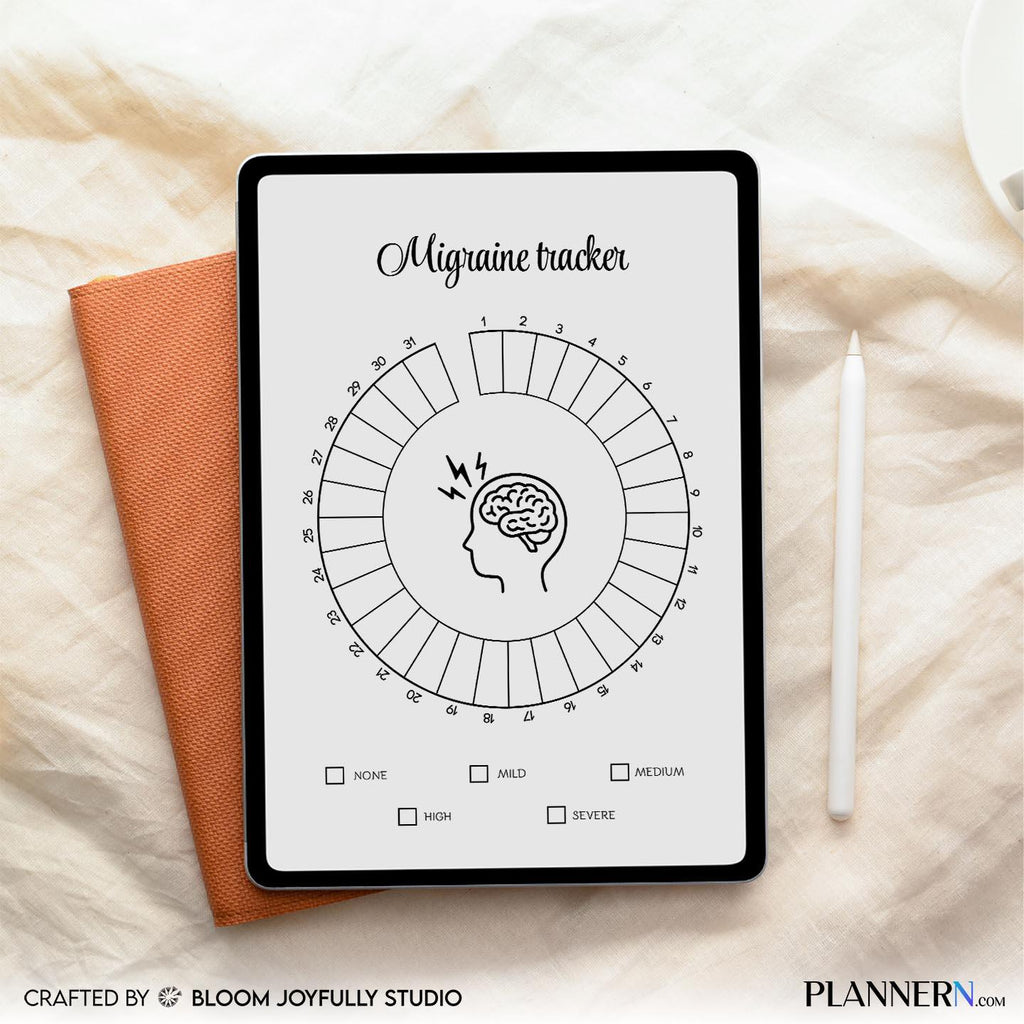 Headache Diary — Migraine Tracker Printable, Headache Log Journal, Migraine Planner, Symptom & Trigger Trac... | Bloom Joyfully printable