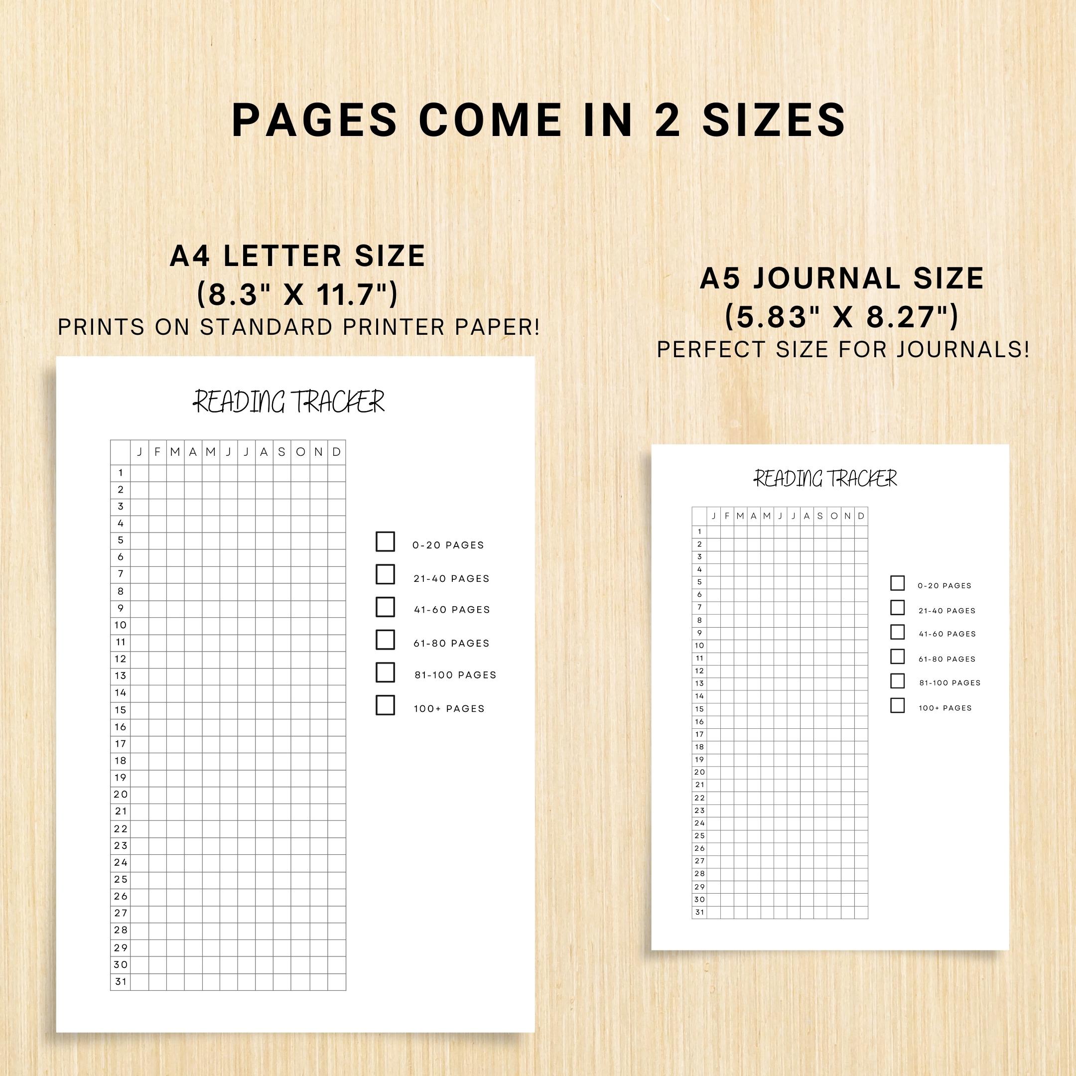 Book Cover Page — Reading Tracker, Book Reading Log, PRINTABLE Journal Page, Daily Habit Tracker, Book Jour... | Bloom Joyfully printable