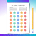 Daily Habits — 30 Day Challenge PRINTABLE, Habit Tracker, Goal Setting, Habit Challenge, Habit Planner, A4/... | Bloom Joyfully printable