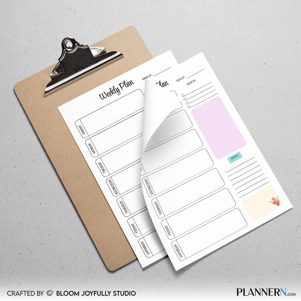 Daily Planner — Weekly Planner Printable, Weekly Schedule Organiser, To Do List Planner, Weekly Plan, Weekl... | Bloom Joyfully printable