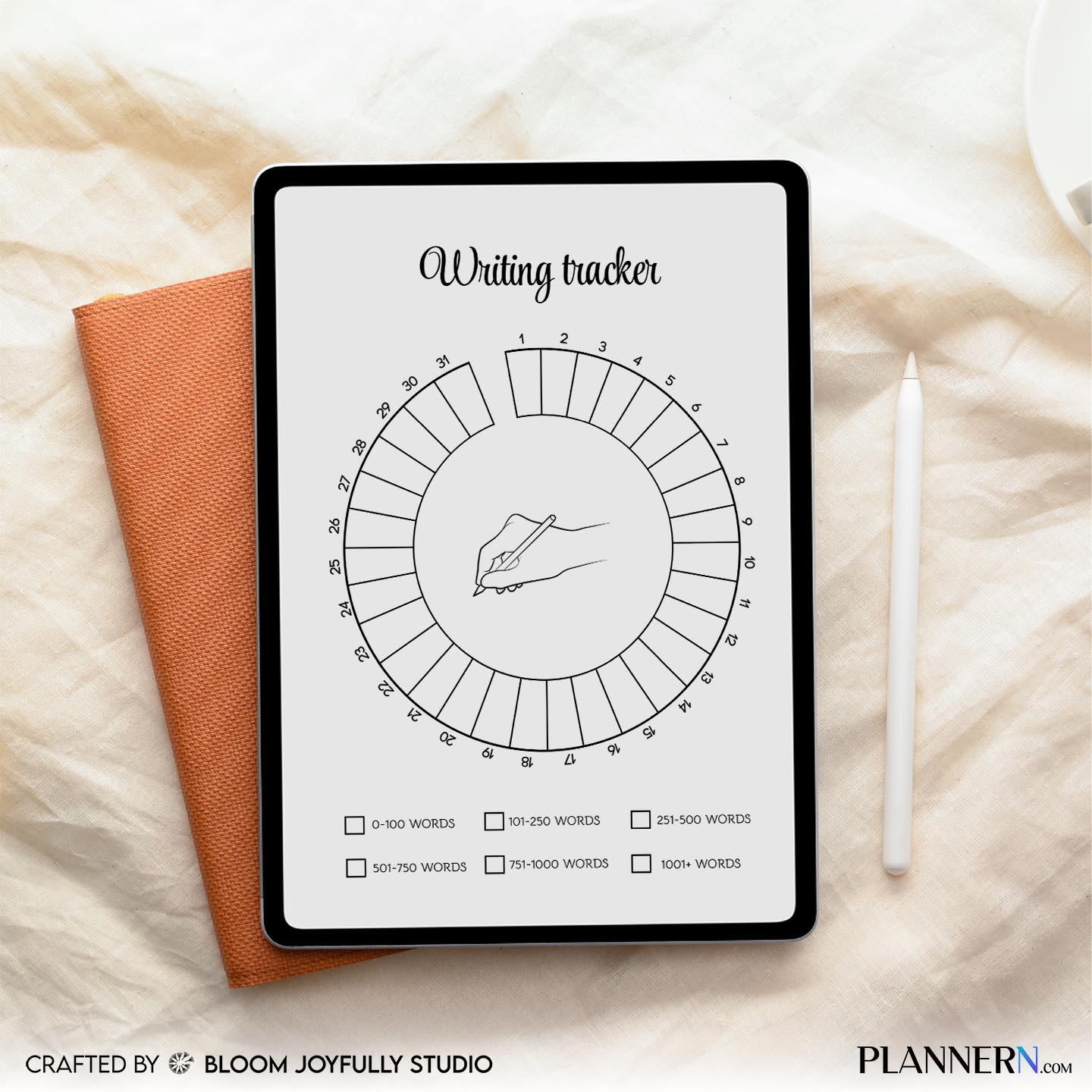 Author Planner — Writing Tracker Printable, Daily Word Count Log, Writing Progress Planner, Printable Plann... | Aislling printable