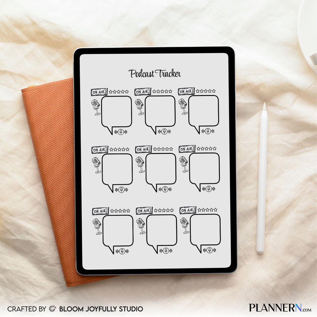 Content Planner — Podcast Tracker PRINTABLE, Podcast Content Organiser, Planner Page, Podcast Episode Track... | Bloom Joyfully printable