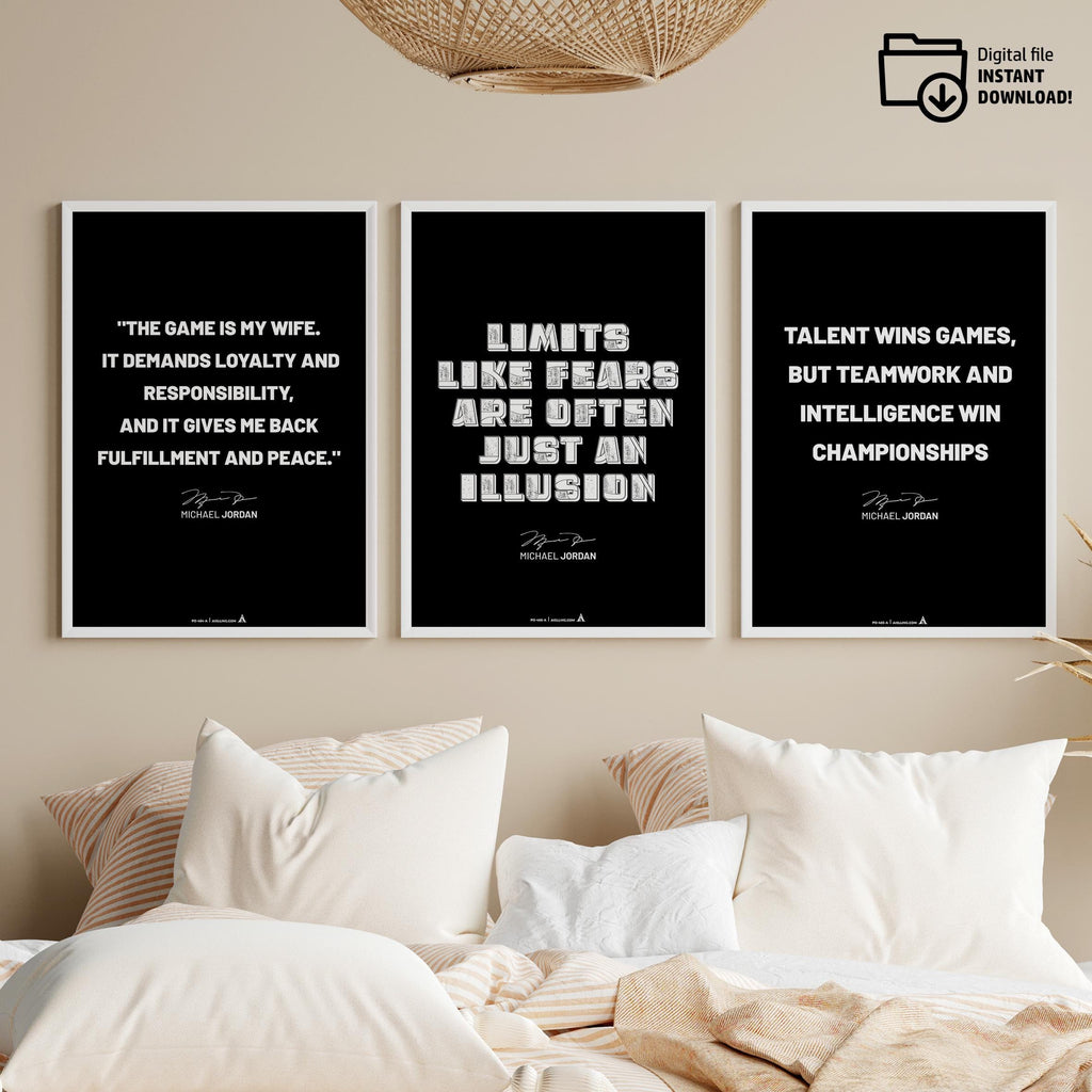 Athlete Quote — Michael Jordan Motivational Quote Print: Basketball Wall Art (Digital Download) | Aislling printable
