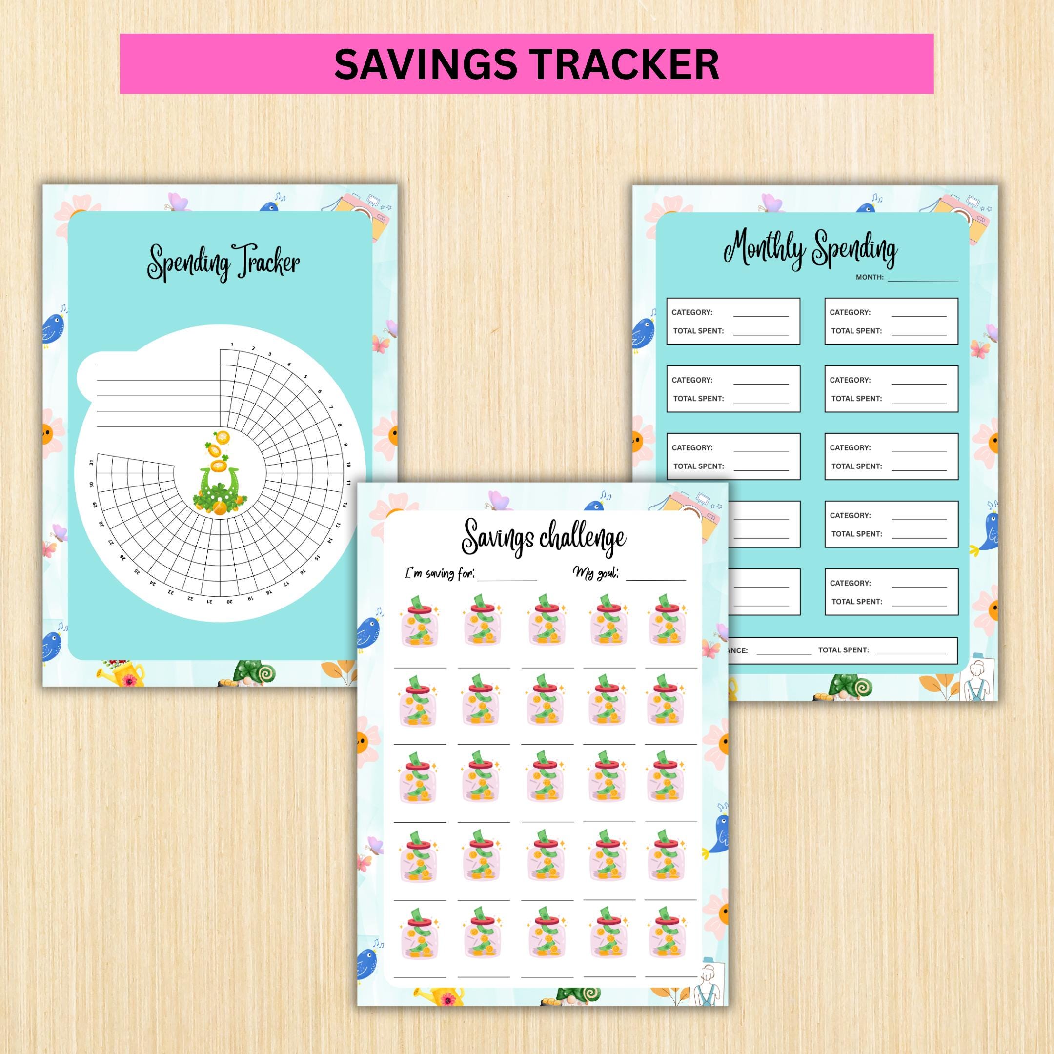 Digital Planner — MARCH Planner Bundle, Habit Tracker, Spring Planner, Mental Health, Gratitude, Mood Track... | Mindfulness printable