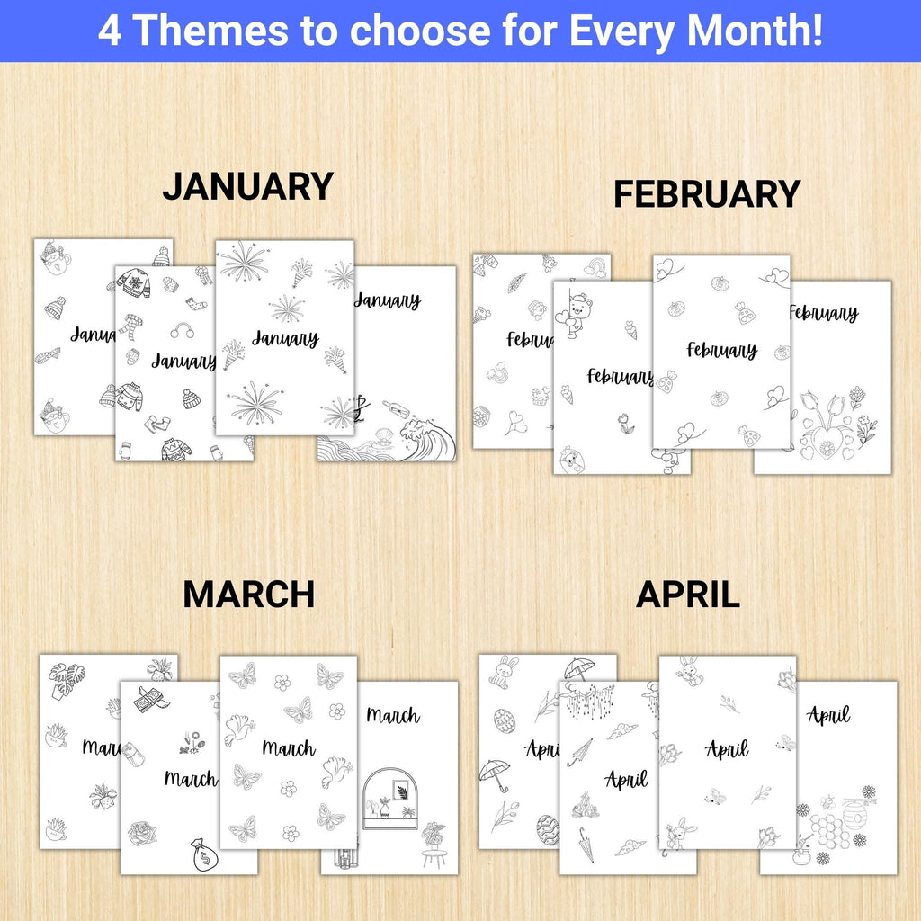 Aesthetic Planner — BIG TITLE Page Bundle 2026, Digital Planner Pages, PRINTABLE Calendar Title Page, Digit... | Bloom Joyfully printable