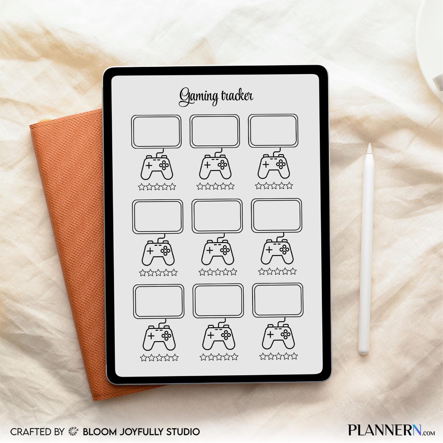 Backlog Tracker — Video Game Tracker PRINTABLE, Gamer Log Book, Game Completion Tracker, Gamer Planner PDF,... | Bloom Joyfully printable